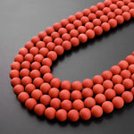 Matte Red Jasper 4mm 6mm 8mm 10mm Round Beads 15.5" Strand
