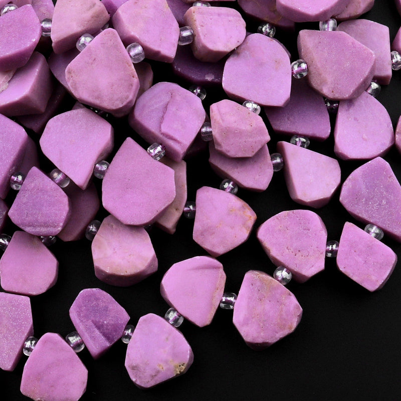 Phosphosiderite Beads, Purple Gemstone Beads