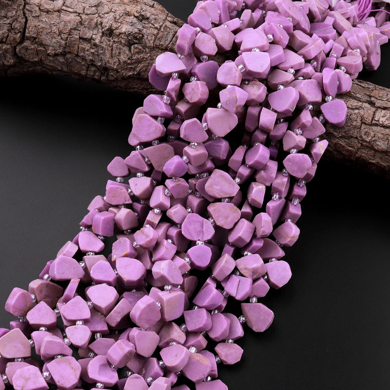 Phosphosiderite Beads, Purple Gemstone Beads