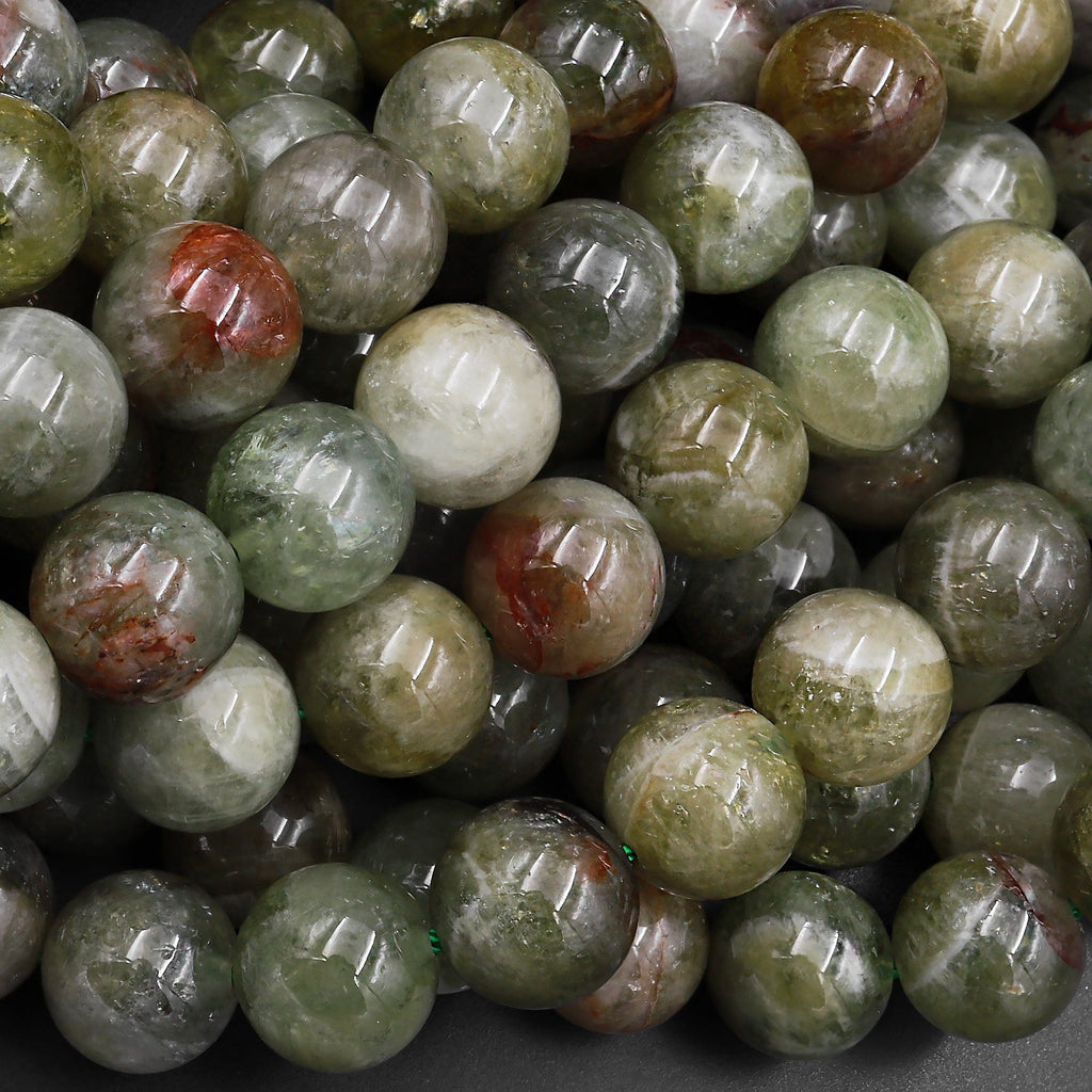 Natural Green Epidot Round Beads 6mm 8mm 10mm 12mm Beads 15.5" Strand