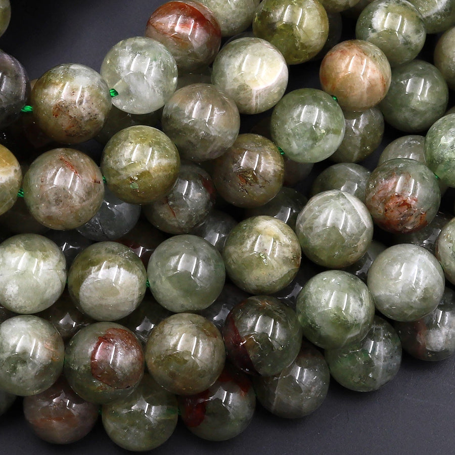 Natural Green Epidot Round Beads 6mm 8mm 10mm 12mm Beads 15.5" Strand
