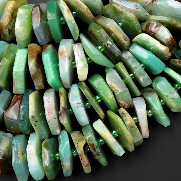 Chrysoprase Round Beads • 23-26 mm Size • Code#28 • AAA quality • Leng –  GARNET IMPEX USA