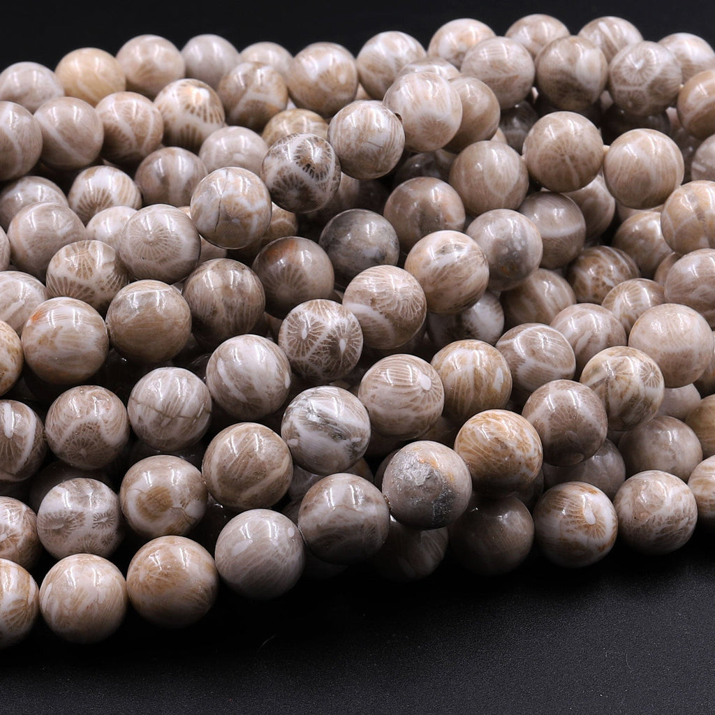 36'' Strand of Asst. Brown Natural Beads-0614-96