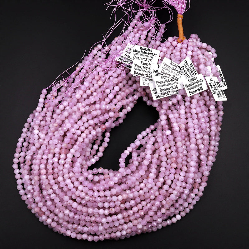 Natural Fluorite Faceted 3mm 4mm Rondelle Beads Micro Laser Cut