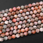 Natural Arusha Sunstone Round Beads 4mm 6mm 8mm 10mm 12mm 14mm From Tanzania 15.5" Strand