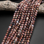 Tibetan Agate 6mm 8mm 10mm Round Beads Dzi Agate Brown Green Etched Eye Mala Antique Boho Beads 15.5" Strand