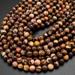 Natural Australian Outback Jasper Beads 6mm 8mm 10mm Round Beads 15.5" Strand