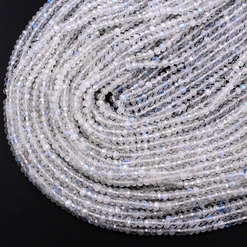 NEW ITEM oval Rainbow Moonstone beads 7/8mm 7 AAA WHR004