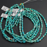 Natural Turquoise Freeform 8mm Rounded Nuggets Highly Polished Genuine Real Stunning Blue Green Turquoise Gemstone Beads 15.5" Strand