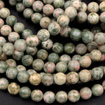 Rare Natural Nevada Lapis 6mm Round Beads Genuine Natural Pink Green Lapis From Nevada Native Amercian Gemstone 15.5" Strand
