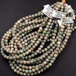Rare Natural Nevada Lapis 6mm Round Beads Genuine Natural Pink Green Lapis From Nevada Native Amercian Gemstone 15.5" Strand