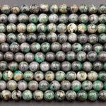 Emerald 9mm 10mm Round Beads Real Genuine 100% Natural Green Emerald Gemstone May Birthstone 16" Strand