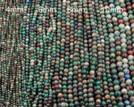 Natural Sonora Sunrise Beads 4mm 6mm 8mm 10mm AKA Real Natural Chrysocolla Cuprite Beads Sonora Sunset Beads 16" Strand