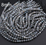 Matte Labradorite 6mm Matte Round Beads 8mm Matte Round Beads 10mm 16" Strand