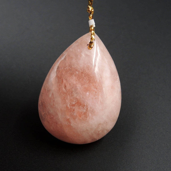 Natural Morganite Pendant Pink Beryl Aquamarine Pendant Drilled Teardrop Pendant P1232