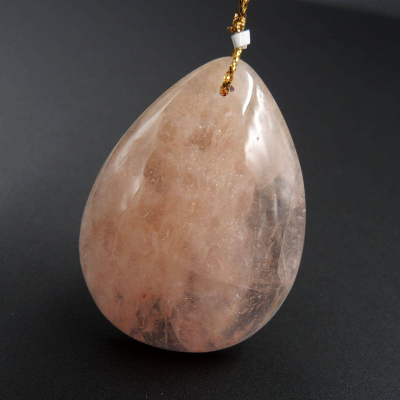 Natural Morganite Pendant Pink Beryl Aquamarine Pendant Drilled Teardrop Pendant P1223