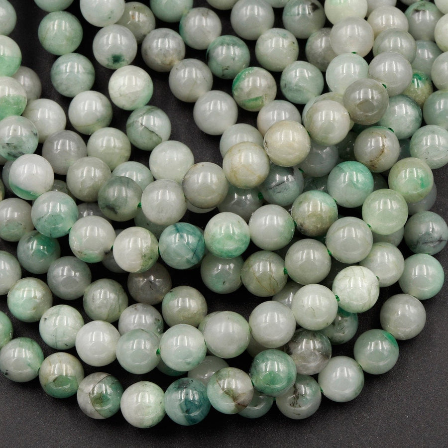 Emerald 6mm Round Beads Real Genuine 100% Natural Green Emerald Gemstone May Birthstone 16" Strand