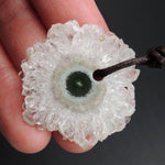 Amethyst Stalactite Flower Pendant Drilled Stalactite Slice Freeform Irregular Natural Stone Pendant P1767