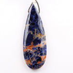 Natural Orange Sodalite Pendant Top Side Drilled Long Teardrop Natural Stone Pendant Multicolor Blue Orange Sodalite Bead