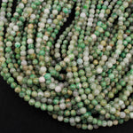 Natural African Green Jade Beads 6mm Round Smooth Plain Round Green Jade Gemstone Beads 16" Strand