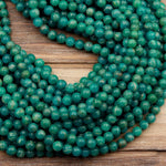 Natural Russian Amazonite 4mm 5mm 6mm Round Beads High Quality Genuine Real Natural Blue Green Gemstone 16" Strand