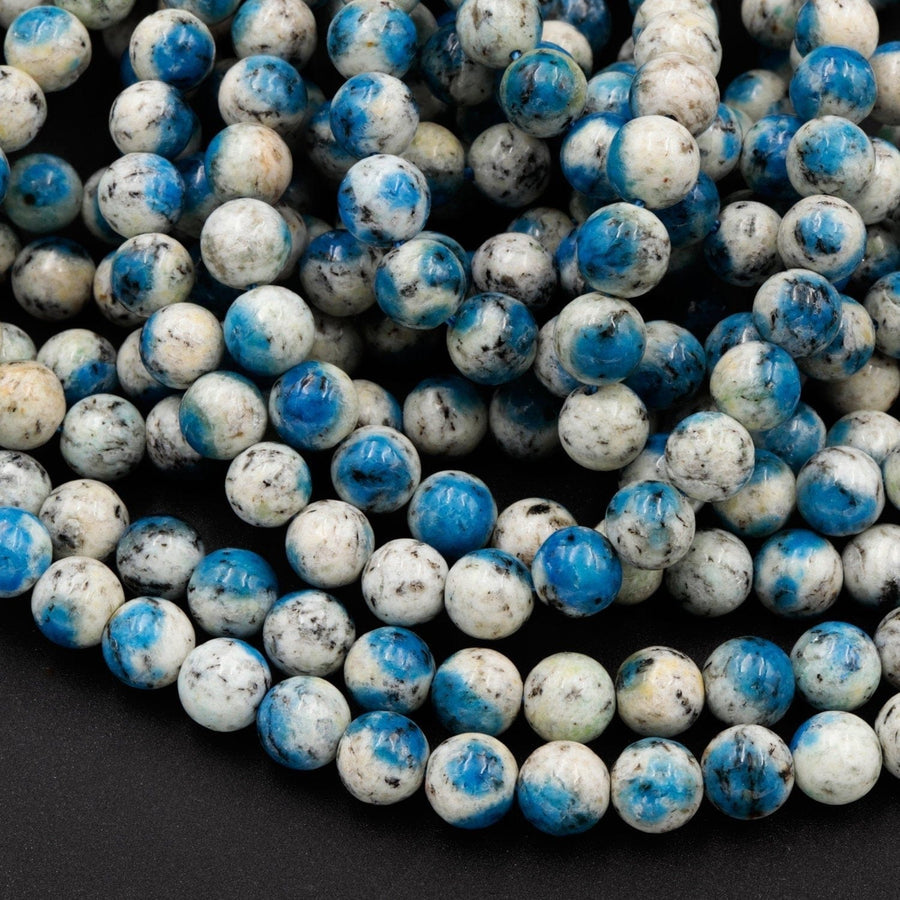 AAA Rare K2 Beads 4mm 6mm 8mm 10mm Round Beads Superior Quality Real Genuine K2 Beads from Pakistan Afghanistan 16" Strand