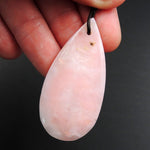 Peruvian Pink Opal Pendant Teardrop Pendant Cabochon Cab Drilled Natural Stone Bead Pendant P1656