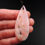 Peruvian Pink Opal Pendant Teardrop Pendant Cabochon Cab Drilled Natural Stone Bead Pendant P1655