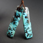 Natural Shattuckite Earring Pair Cabochon Cab Pair Drilled Matched Earrings Bead Pair Natural Stone E1023