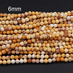 Real Genuine Natural Brecciated Mookaite Jasper 4mm 6mm 8mm Round Beads 16" Strand