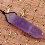 Drilled Natural Amethyst Pendant Double Terminated Pointed High Quality Natural Purple Gemstone Bead