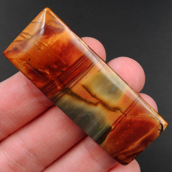 Red Creek Jasper Cherry Creek Jasper Multicolor Picasso Jasper Undrilled Rectangle Natural Stone Cabochon Cab C231