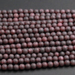 Matte Finish Natural Red Garnet 6mm Matte Round Beads Superior A Grade High Quality Natural Red Garnet Earthy Frosty Matte 16" Strand