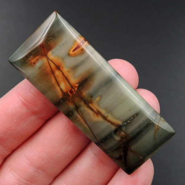 Red Creek Jasper Cherry Creek Jasper Multicolor Picasso Jasper Undrilled Rectangle Natural Stone Cabochon Cab C245