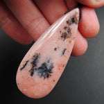 Peruvian Pink Opal Pendant Teardrop Pendant Cabochon Cab Drilled Natural Stone Bead Pendant P1892