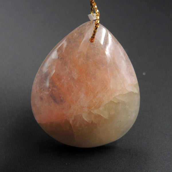Natural Morganite Pendant Pink Beryl Aquamarine Pendant Drilled Teardrop Pendant P1240