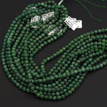 Rare Green Apatite 4mm 6mm 8mm Round Beads Natural Green Gemstone Round Beads Unusual Green Stone 16" Strand
