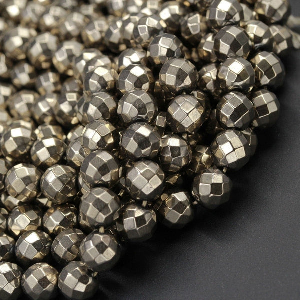 Natural Black Onyx Beads Faceted 4mm 6mm 8mm 10mm 12mm Round Beads –  Intrinsic Trading