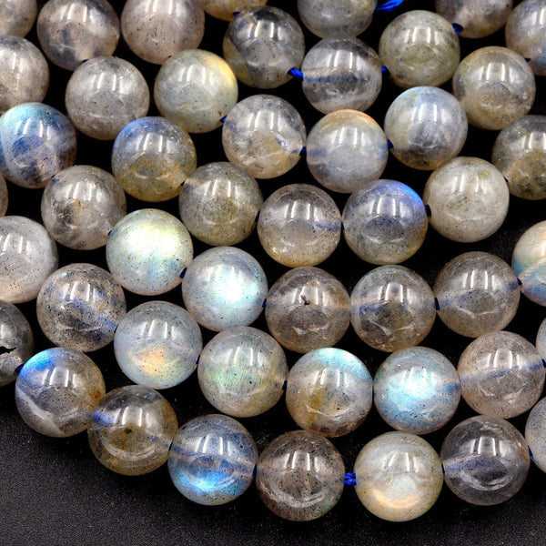 Flashy Labradorite 6mm Round Beads High Quality A grade Natural Labradorite 16" Strand