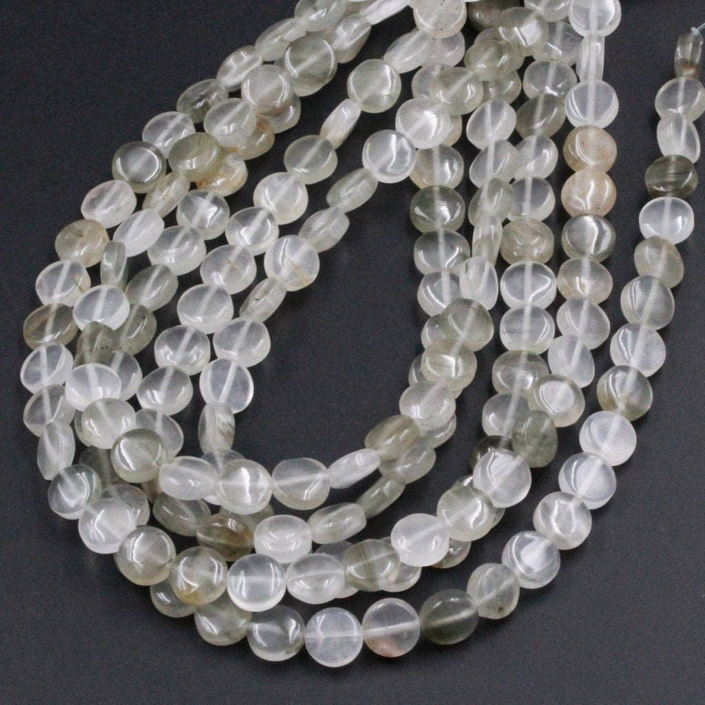 Clear Chains of Crystal Beads Smooth