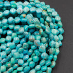 Genuine 100% Natural Turquoise 6mm Diamond Kite Square Cushion Beads Uniformed High Quality Blue Gemstone Good For Earrings 16" Strand