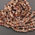 Natural Raw Unpolished Zircon Freeform Nuggets Rough Nuggets Beads 16" Strand