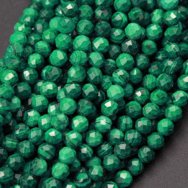 VILLCASE 3pcs 1 Malachite Green Loose Beads Moonstone Beads Marble Beads  for Bracelets Making Round Loose Beads Malachite Stones Beads Loose Beads  for
