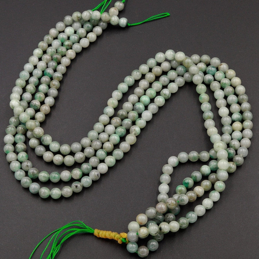 Emerald 6mm Round Beads Real Genuine 100% Natural Green Emerald Gemstone May Birthstone 16" Strand