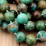 Arizona Chrysocolla Round Beads High Quality Natural Green Blue Chrysocolla 16mm Highly Polished Gemstone Beads 16" Strand