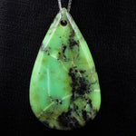 Natural African Green Chrysoprase Pendant Teardrop Shape Drilled Bead Pendant Sale
