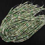 Natural African Green Jade Beads 6mm Round Smooth Plain Round Green Jade Gemstone Beads 16" Strand