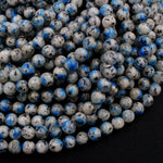 K2 Jasper Granite 8mm Round Beads 16" Strand