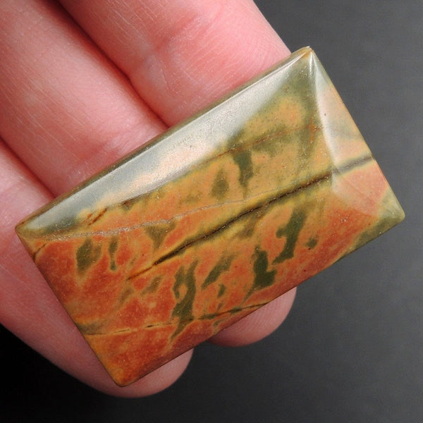 Red Creek Jasper Cherry Creek Jasper Multicolor Picasso Jasper Undrilled Rectangle Natural Stone Cabochon Cab C287