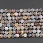 Natural Botswana Agate Beads 8mm Coin Small Puffy Coin Disc Beads 16" Strand